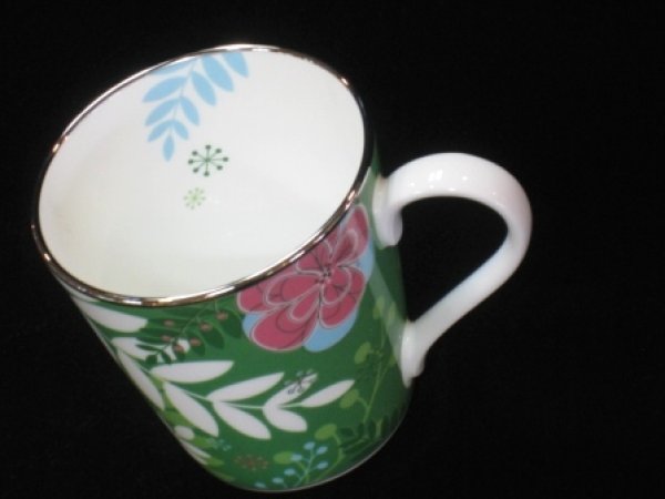 画像5: ナルミ narumi　フローラルパラダイス　マグカップ　グリーン