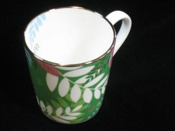 画像2: ナルミ narumi　フローラルパラダイス　マグカップ　グリーン