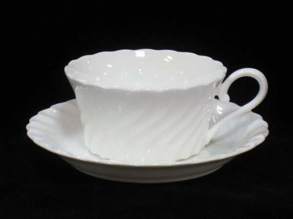 画像1: ニッコー ＮＩＫＫＯ　ホワイトエレガンス　紅茶カップ＆ソーサー