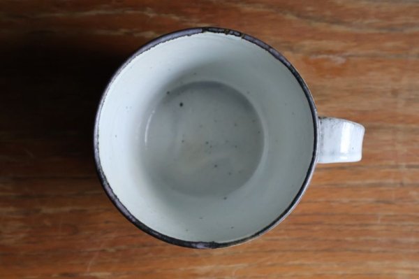 画像6: 信楽焼　へちもん　くし目粉引　マグカップ