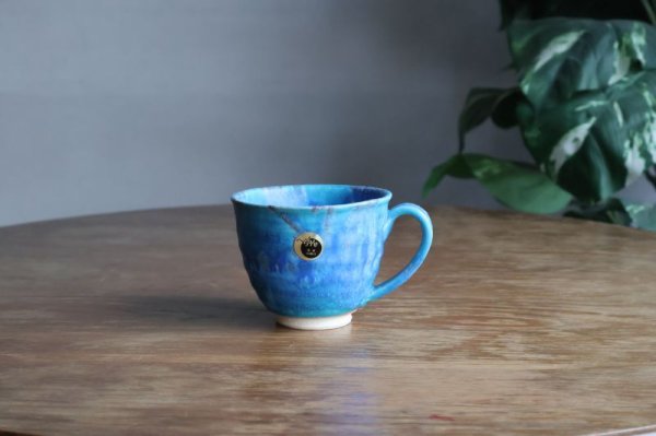 画像7: 信楽焼　へちもん　露草　マグカップ