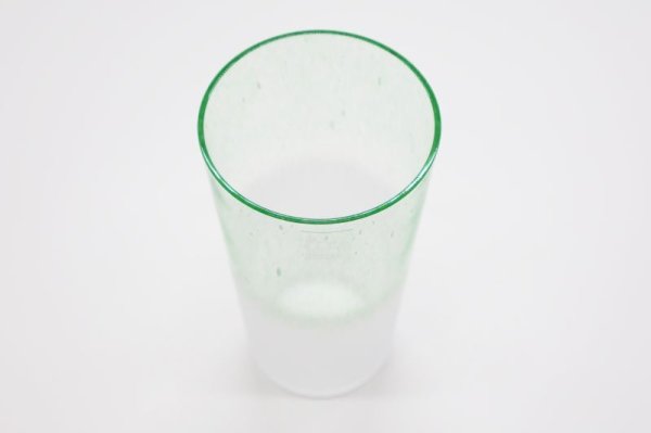 画像4: 月夜野工房　梅野 聡　iroシリーズ　Ｆｒｅｅｚｅ Ｂｅｅｒ　グラス　グリーン