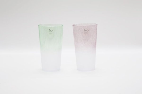 画像6: 月夜野工房　梅野 聡　iroシリーズ　Ｆｒｅｅｚｅ Ｂｅｅｒ　グラス　ピンク