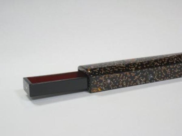 画像5: 若狭塗　蘇雲作　木製本漆　梅箸箱　