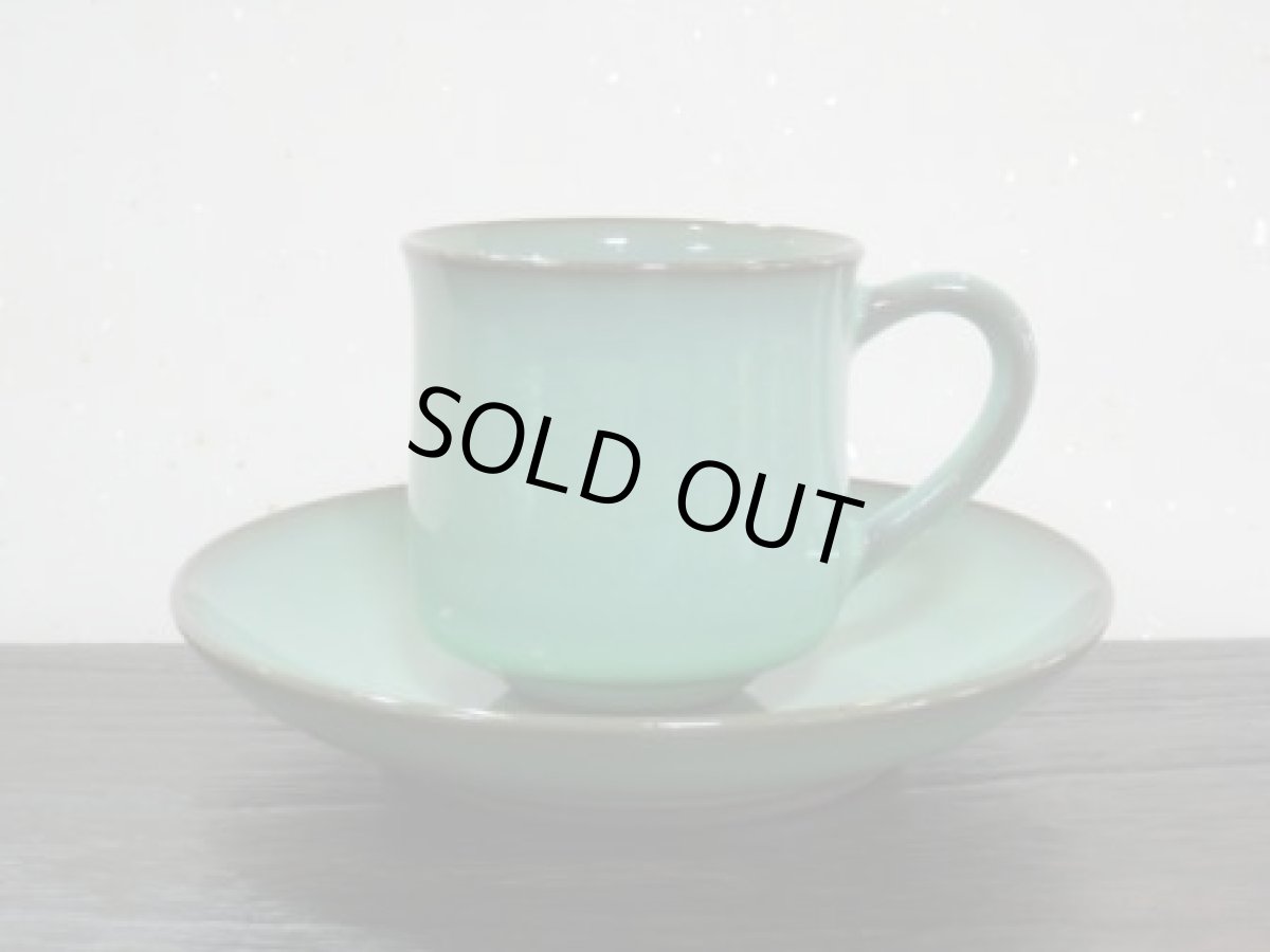 有田焼 横石臥牛作 緑釉 コーヒー碗皿 - 土岐陶器本店