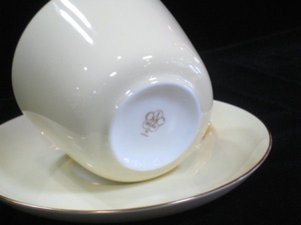 画像4: 大倉陶園　クリーム蒔き　モーニングカップ＆ソーサー